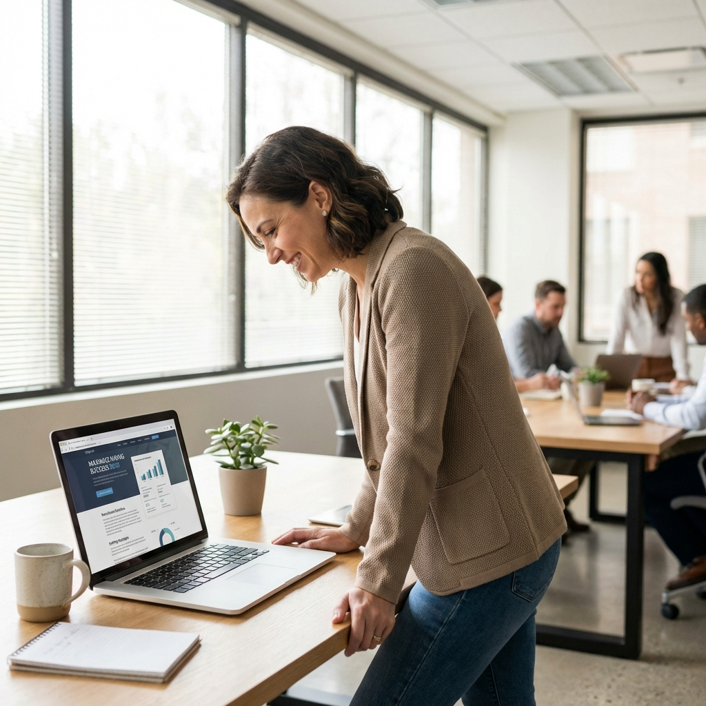 Recruitment professionals collaborating in a staffing agency office