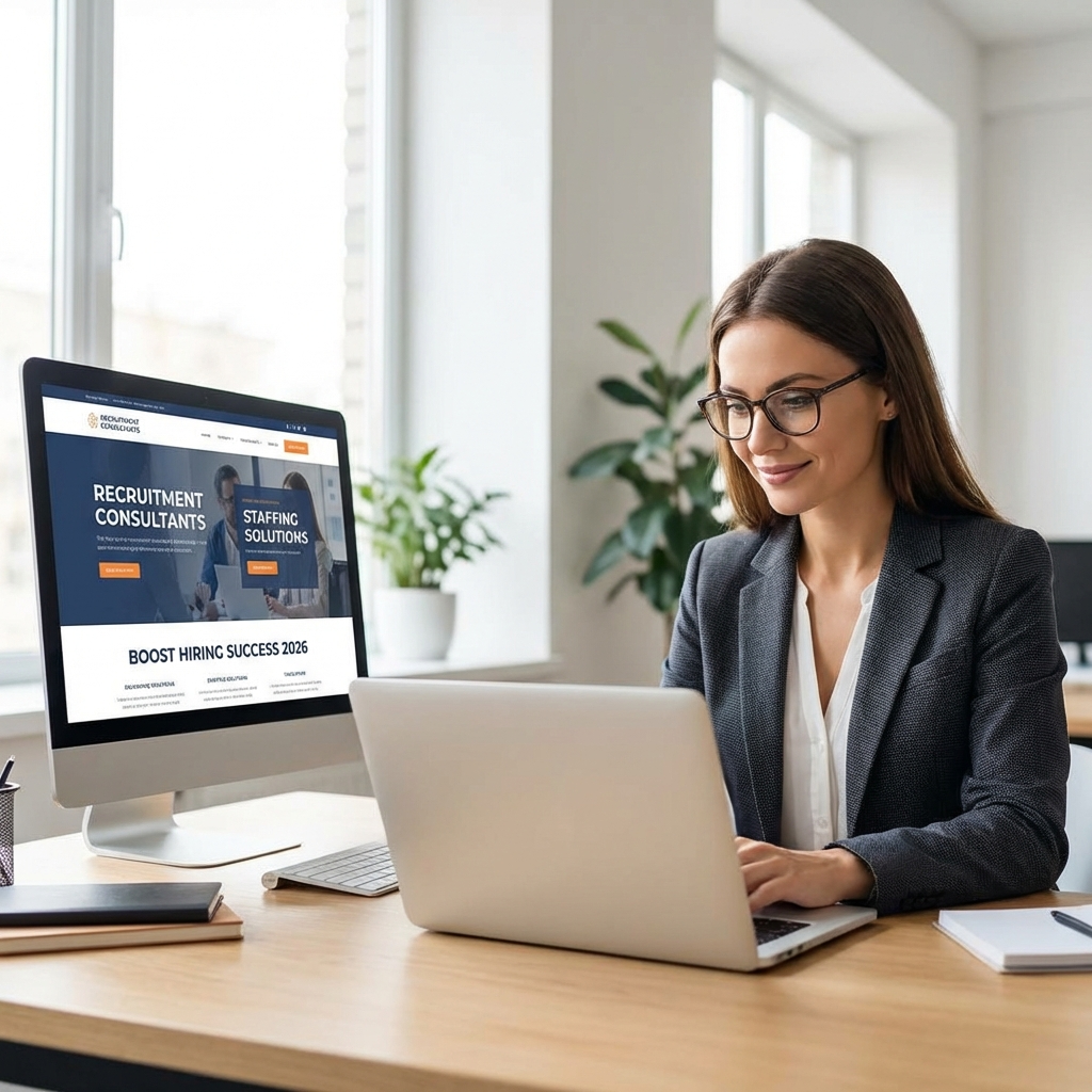 Recruitment consultants working with hiring managers to find top talent