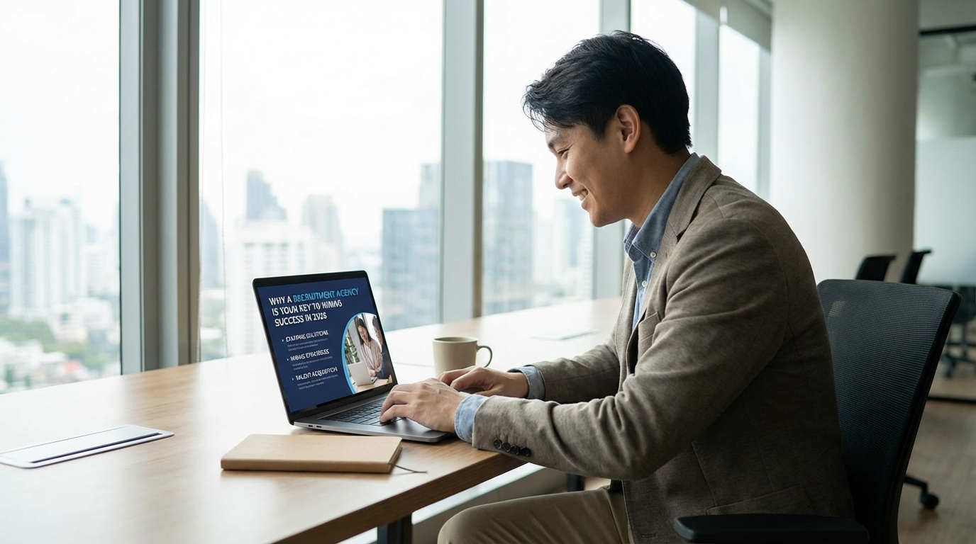 Recruitment agency helping with hiring success