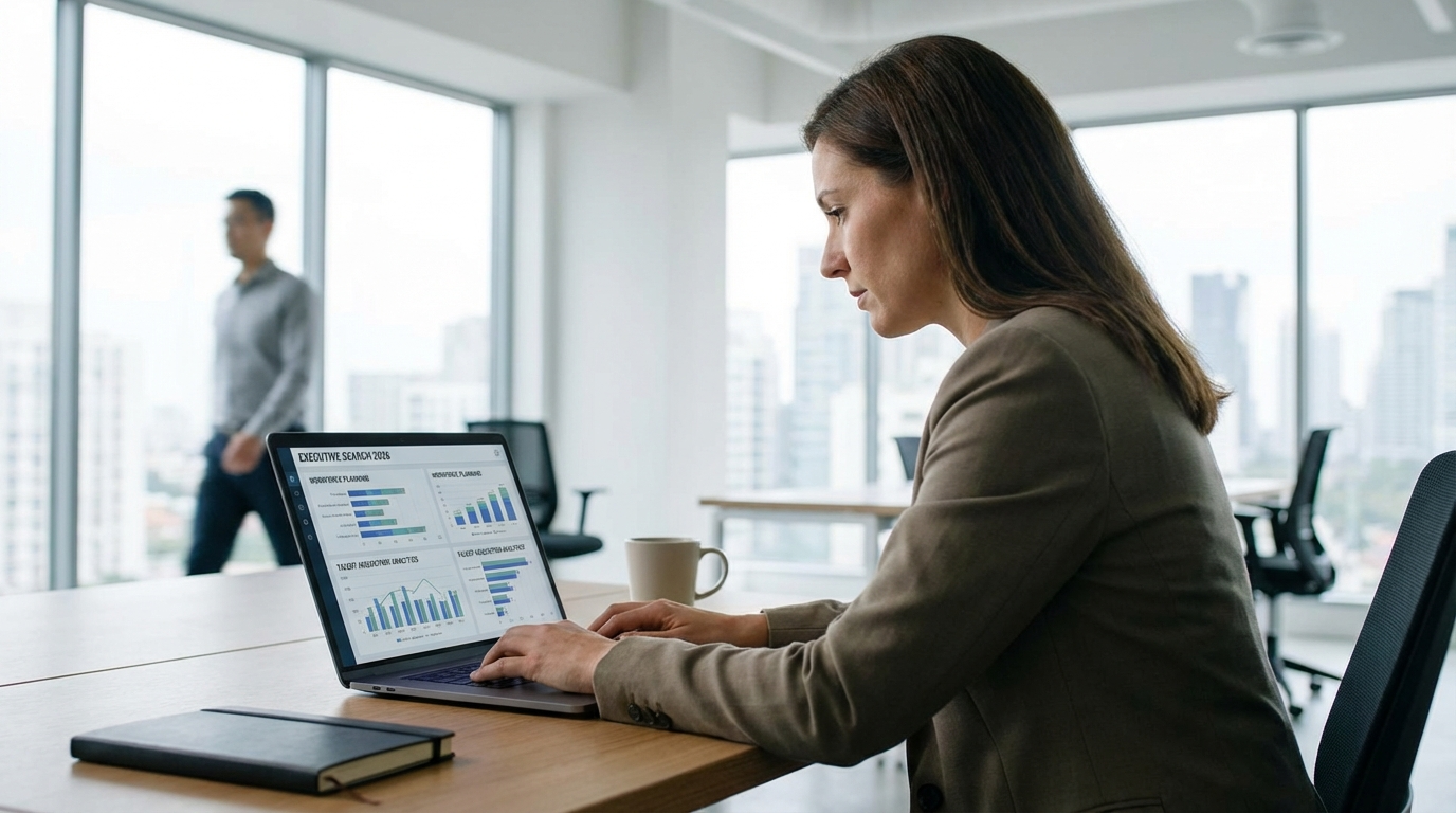 Timeline of executive search process phases for elite talent acquisition