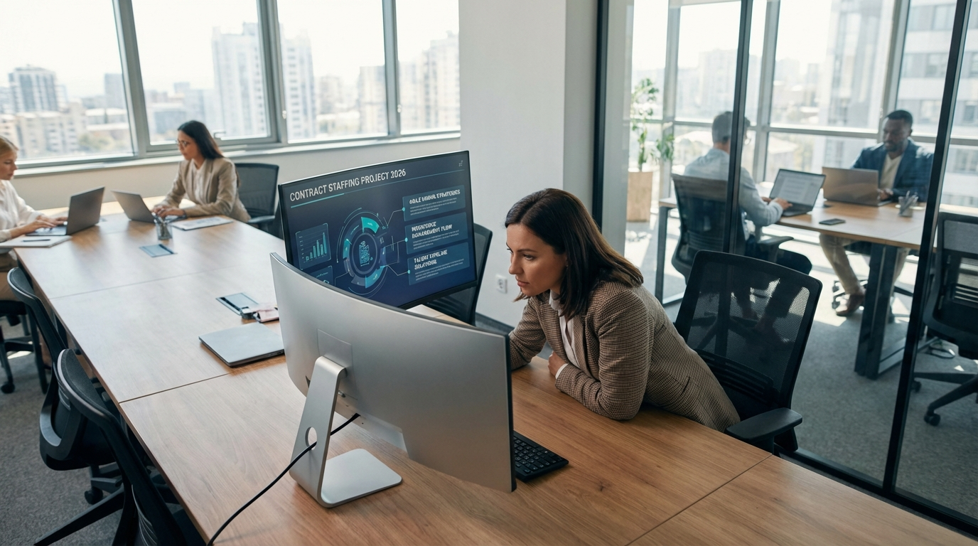 Step-by-step agile hiring process using contract staffing