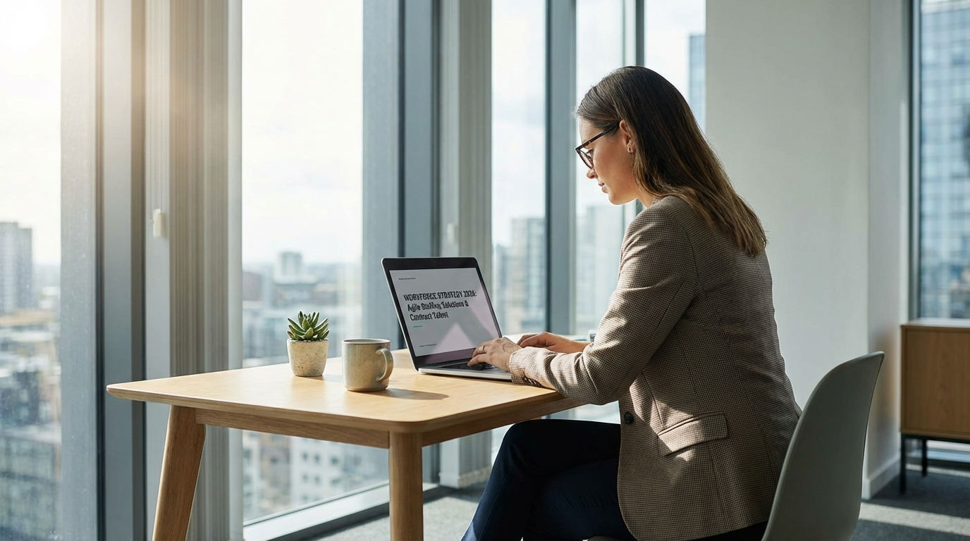 Recruitment professional using contract staffing solutions