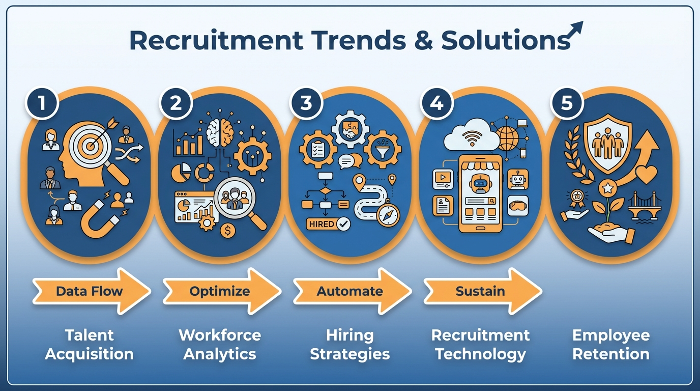 Recruitment strategies and hiring trends graph analysis