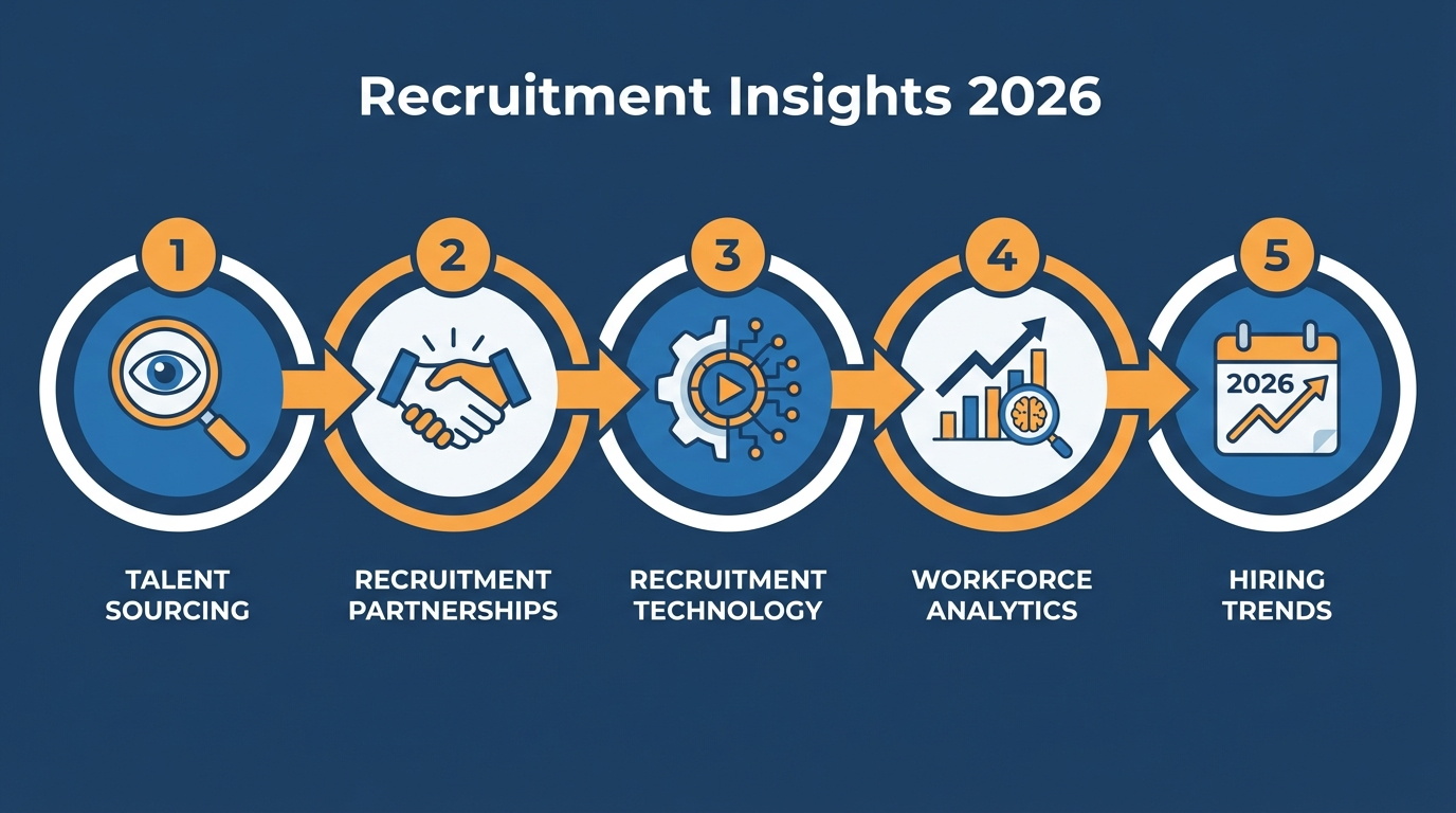 HR team reviewing permanent recruitment best practices and planning