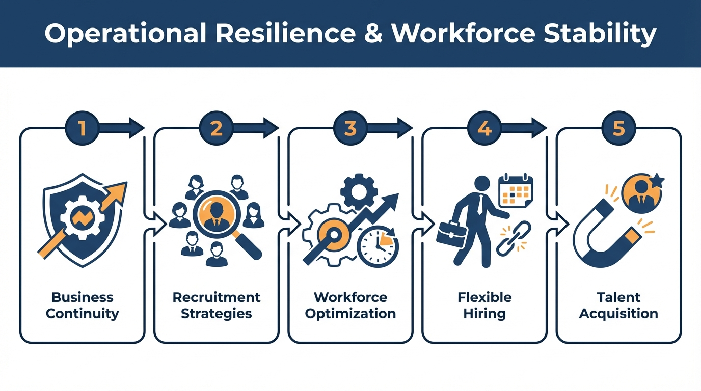 Checklist for operational resilience planning in staffing