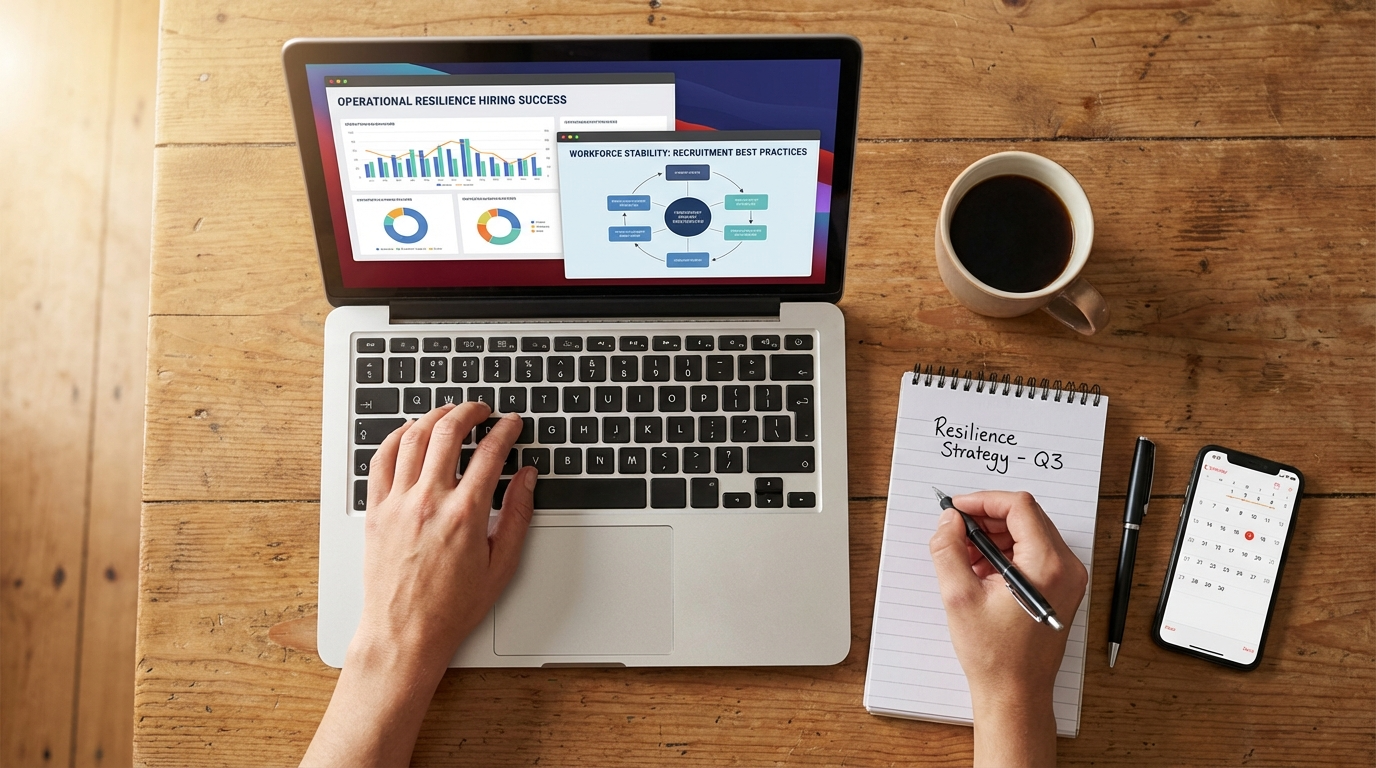 Recruitment workflow for operational resilience