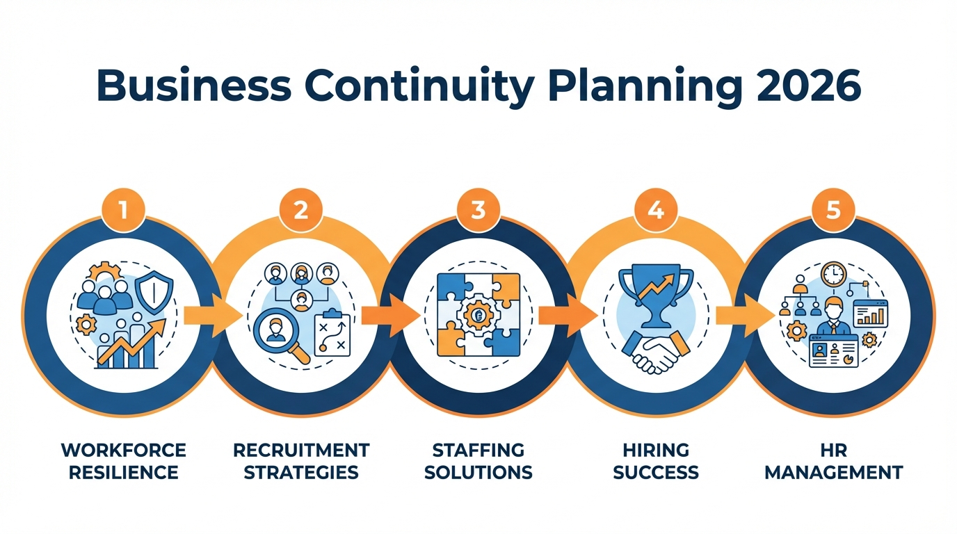 Summary of business continuity planning for workforce resilience and recruitment strategies